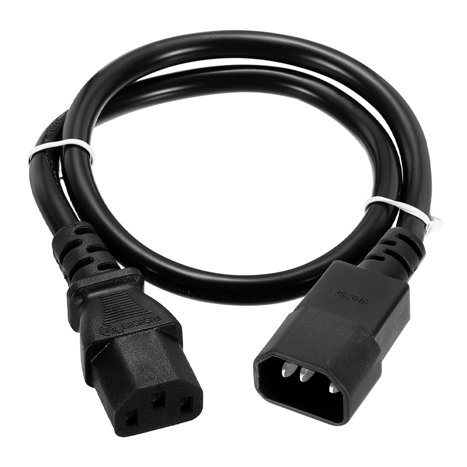 Amazon.co.jp: uxcell 2ft 18 aw G 黒 18/3 ユニバーサル電源コード